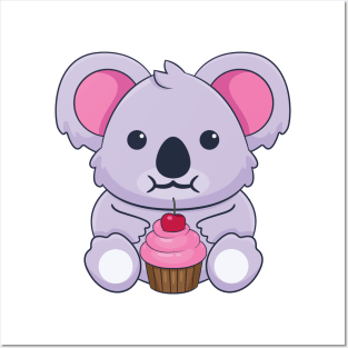 Koala Cupcake Posters and Art